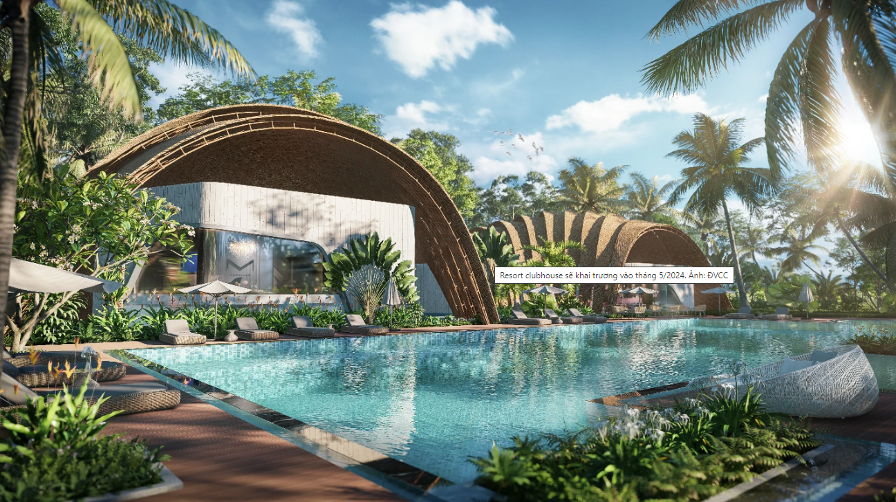 Resort clubhouse sẽ khai trương vào tháng 5/2024. Ảnh: ĐVCC